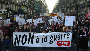 Anti-Iraq war protest in France